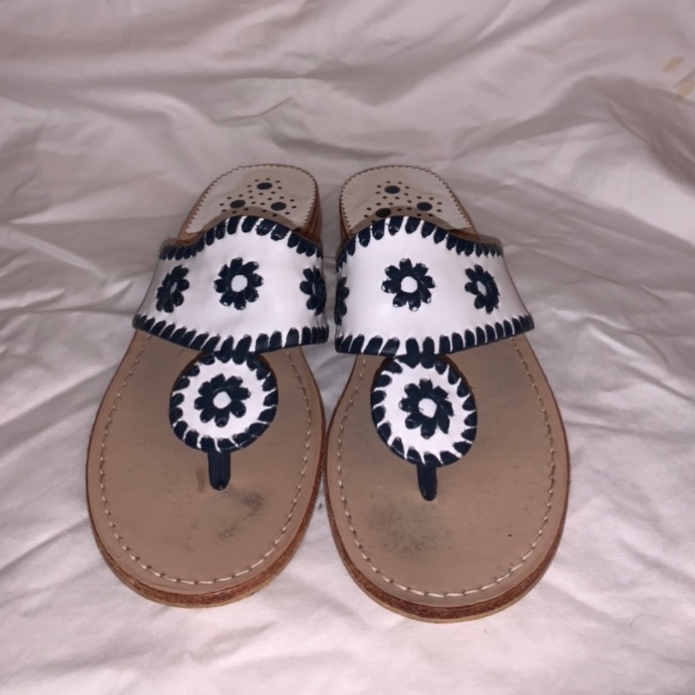 Jack Rogers (Navy and White)